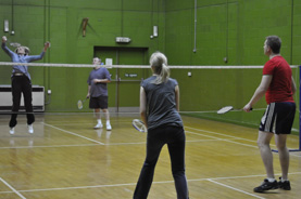 The badminton hall in New Malden